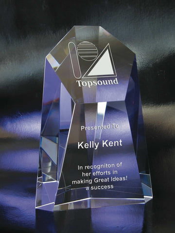 Perfect corporate gift , add your own custom text and logo, crystal award , custom crystal award
